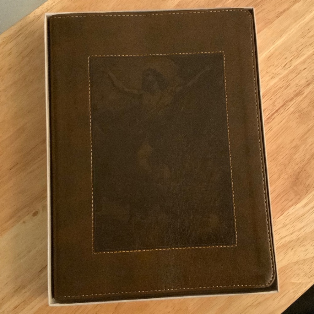 HCSB The Gospel Project Bible, Brown Leathertouch, Index Tabs (New in box)